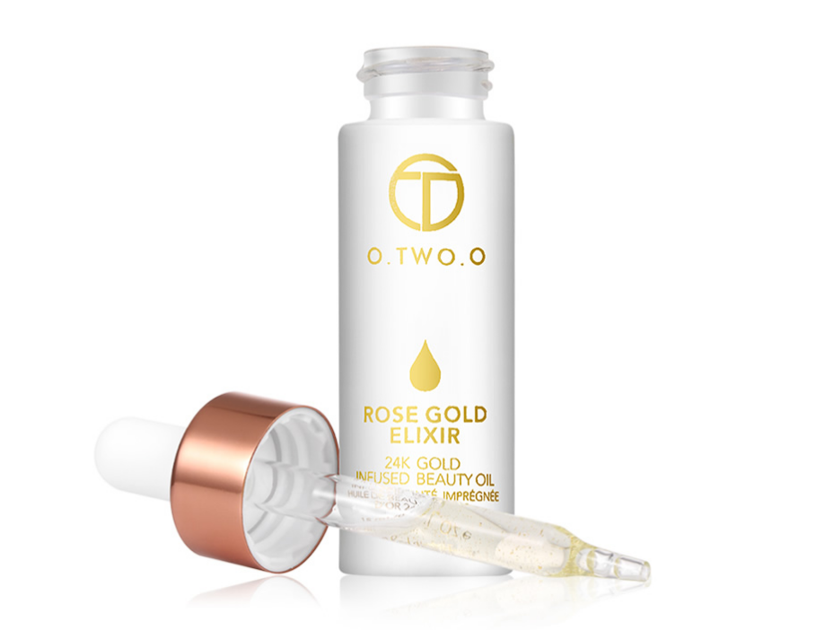 24k Rose Gold Elixir Skin Make Up Oil For Face Essential Oil Before Primer Foundation Moisturizing Face Oil Anti-aging