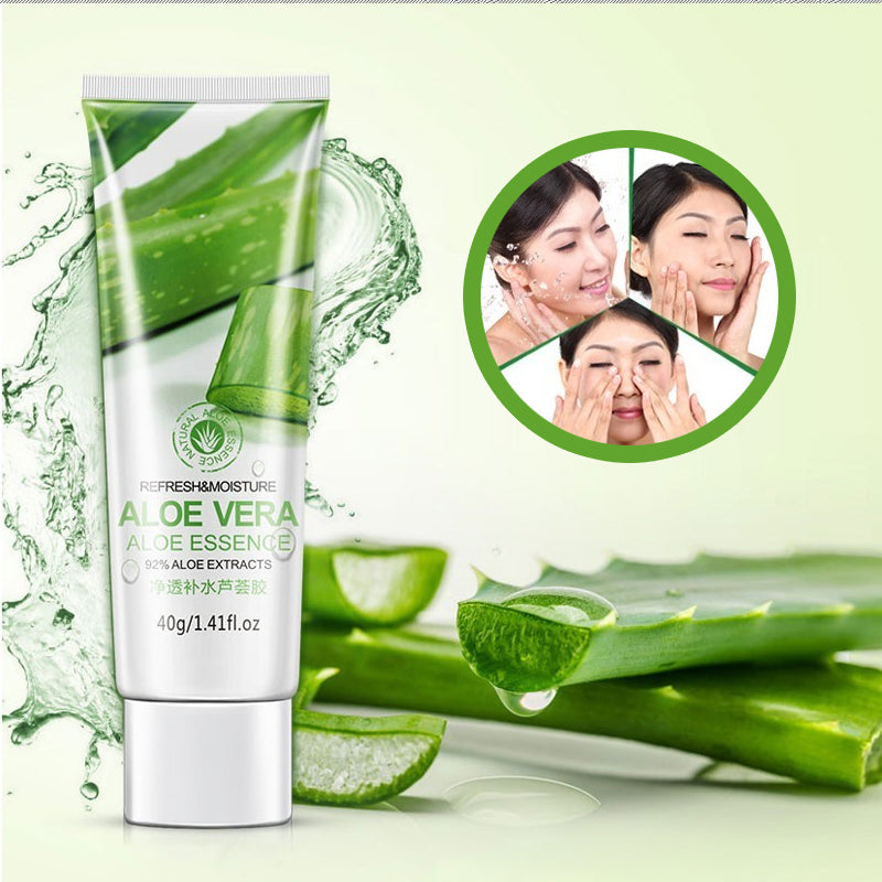 Hydrating Aloe Vera Gel Oil Control Moisturizing to Blackhead Shrinking Pore After Sun Soothing Skin Care